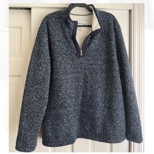 ORVIS FLEECE LINED QUARTERZIP PULLOVER SIZE XL.